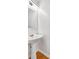 Bathroom featuring a pedestal sink, wood-look flooring, and clean finishes at 3073 Waldrop Cir, Decatur, GA 30034