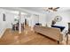 Bright living area featuring hardwood floors that connects to the dining space at 3073 Waldrop Cir, Decatur, GA 30034