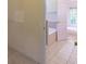 Bathroom with tiled flooring and view of jetted tub at 5581 Fox Glove Ct, Douglasville, GA 30135