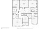 Detailed floor plan showcasing layout of rooms and square footage on second floor at 2015 Chapel Estates Lane Southeast Ln, Dacula, GA 30019
