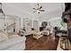Spacious living room featuring hardwood floors and an open floor plan at 2015 Chapel Estates Lane Southeast Ln, Dacula, GA 30019