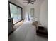 Dining area with sliding glass doors leading to a backyard deck at 2169 Tiffany Ln, Lithonia, GA 30058