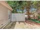 Backyard with white fence that surrounds the property and a grassy area at 401 Crosshaven Way, Mcdonough, GA 30253