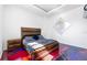 The bedroom is modern with its mirror decoration, hard-wood furniture, artistic epoxy floors, and sleek design at 1231 Barnes Nw St, Atlanta, GA 30318