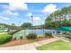 Community tennis courts with well-maintained playing surfaces and surrounding greenery at 615 Brookwater Dr, Stockbridge, GA 30281