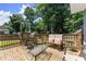 Inviting back deck with seating, perfect for outdoor entertaining at 625 Hickory Nobb, Sugar Hill, GA 30518