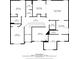 Detailed second floor plan showcasing the primary bedroom and other bedrooms with WIC and laundry at 2326 Britt St, Grayson, GA 30017