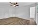 Bright bedroom offering a ceiling fan, wood floors and ample closet space at 4520 Coopers Creek Se Cir, Smyrna, GA 30082