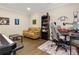 Bonus room with comfortable seating, home office area, and stylish decor at 2055 Beacon Hill Way, Alpharetta, GA 30005