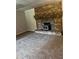 Living room with a brick fireplace and carpet at 2475 Cajun Dr, Marietta, GA 30066