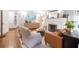 Bright living room featuring a fireplace, hardwood floors, and stylish decor at 401 Emory Ne Dr, Atlanta, GA 30307