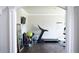 Home gym with hardwood flooring, and ample space for workout equipment at 3739 In Bloom Way, Auburn, GA 30011
