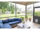 Relaxing screened patio with comfortable seating, perfect for enjoying the outdoors without the bugs at 3739 In Bloom Way, Auburn, GA 30011