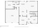 First floor floor plan, including kitchen, living room, dining room, study and garage at 1059 Rockford Township Sw Dr, Marietta, GA 30064