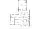 Detailed floor plan showcasing the layout of the home, including room dimensions and locations at 4102 Barr Cir, Tucker, GA 30084