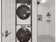 In-unit stackable laundry is conveniently located next to the elegant shower at 1101 Juniper Ne St # 922, Atlanta, GA 30309