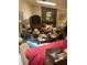 Cozy living room with stone fireplace at 2977 Lowe Trail Ne Trl, Marietta, GA 30066