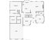 Layout of a home featuring a primary bedroom, kitchen, living room, and garage with labeled room dimensions at 650 Chestatee Creek Nw Dr, Acworth, GA 30101