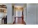 Inviting home foyer with hardwood floors leading into the dining and living room at 609 Turnbill Dr, Mcdonough, GA 30252