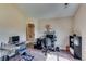 Home office featuring two desks, neutral walls, and a door to the bathroom at 609 Turnbill Dr, Mcdonough, GA 30252