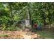 Community dog park with fenced area for pets to roam, shaded by mature trees for a comfortable experience at 104 Powell Cv, Decatur, GA 30030