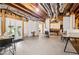 Large unfinished basement with high ceilings offering room for storage, recreation or customization at 1213 Grande Vw, Loganville, GA 30052