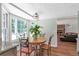 Cozy breakfast nook with large windows providing natural light and views of the outdoors at 155 N Fayette Dr, Fayetteville, GA 30214