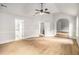Spacious main bedroom featuring vaulted ceiling and a view to the en-suite bathroom at 229 Traditions Drive Southeast Dr, Loganville, GA 30052