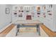 Home office featuring built-in shelving and a large desk with an adjustable height crank at 366 Blackland Nw Rd, Atlanta, GA 30342
