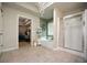 Bright bathroom featuring a separate shower and bathtub with an open view to the bedroom at 325 Paces Dr, Lithia Springs, GA 30122