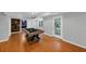 Finished game room featuring a billiard table, dart board and outdoor access at 4157 Berkeley Nw Lndg, Kennesaw, GA 30144