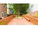 A backyard deck is equipped with a bench, ideal for relaxation and enjoyment at 4978 Arborview Pkwy, Acworth, GA 30101