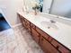 Bathroom with a double sink vanity and a large mirror at 4978 Arborview Pkwy, Acworth, GA 30101