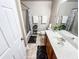 Bathroom featuring a vanity with solid surface countertops, a toilet, and a shower and tub combo at 4978 Arborview Pkwy, Acworth, GA 30101