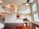 Open-concept living space with staircase to the second floor, dining room, and high ceilings at 4978 Arborview Pkwy, Acworth, GA 30101