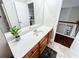 Bathroom vanity featuring a solid surface countertop and wood cabinets at 4978 Arborview Pkwy, Acworth, GA 30101