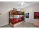 Bedroom with bunkbeds and decorated with fun graphics at 560 Vandenburg Dr, Villa Rica, GA 30180