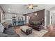 Open-concept living room and kitchen area, with comfortable seating and modern finishes at 560 Vandenburg Dr, Villa Rica, GA 30180