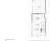 Detailed first floor plan showing layout of kitchen, dining room, living room, bathroom and garage at 100 5Th St, Fayetteville, GA 30214