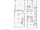 Detailed layout with both floors showing the kitchen, living spaces, bedrooms, and garage at 100 5Th St, Fayetteville, GA 30214
