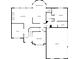 First floor layout featuring multiple rooms including kitchen, living, dining, and garage at 1335 Joy Ct, Suwanee, GA 30024