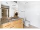 Bathroom with tile flooring, granite vanity top and shower at 3324 Peachtree Ne Rd # 2518, Atlanta, GA 30326