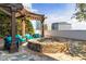 Entertain around the stone fire pit with comfortable seating and skyline views at 3324 Peachtree Ne Rd # 2518, Atlanta, GA 30326