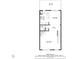 Second floor plan featuring a kitchen, bath, dining area, hall, balcony, and living room at 5667 Cascade Sw Run, Atlanta, GA 30336