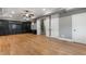 Spacious finished basement features built-in cabinets and plenty of room for activities at 2291 Falmouth Se Ct # 23, Smyrna, GA 30080