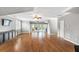 Spacious living room with hardwood floors, ceiling fans, and natural light at 2291 Falmouth Se Ct # 23, Smyrna, GA 30080