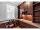 Home office with custom wood built-ins, desk and storage at 2291 Falmouth Se Ct # 23, Smyrna, GA 30080