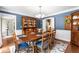 Formal dining room with stylish decor, wainscotting and ample space for entertaining guests at 4875 Rivercliff Sw Trce, Lilburn, GA 30047