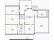 Floor plan diagram displaying kitchen, living, entry, dining and garage at 4875 Rivercliff Sw Trce, Lilburn, GA 30047