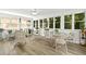 Bright sunroom with many windows and elegant white furniture creating a cozy and light-filled space at 4875 Rivercliff Sw Trce, Lilburn, GA 30047